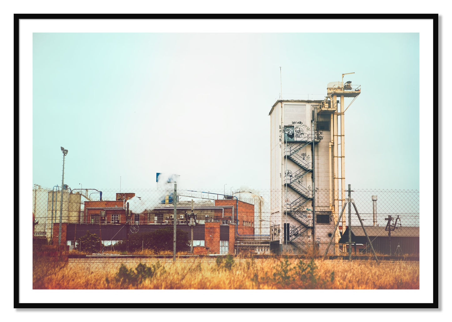 Framed photograph of Train Ride by Dylan Ozanich, Black frame, Borders