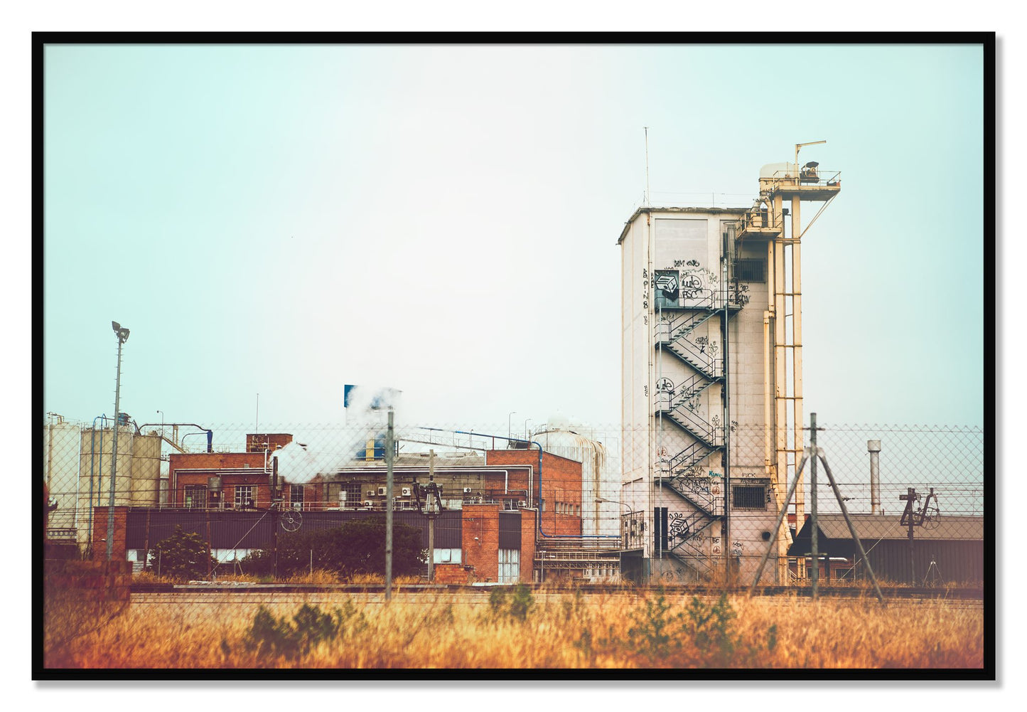 Framed photograph of Train Ride by Dylan Ozanich, Black frame, Full Bleed