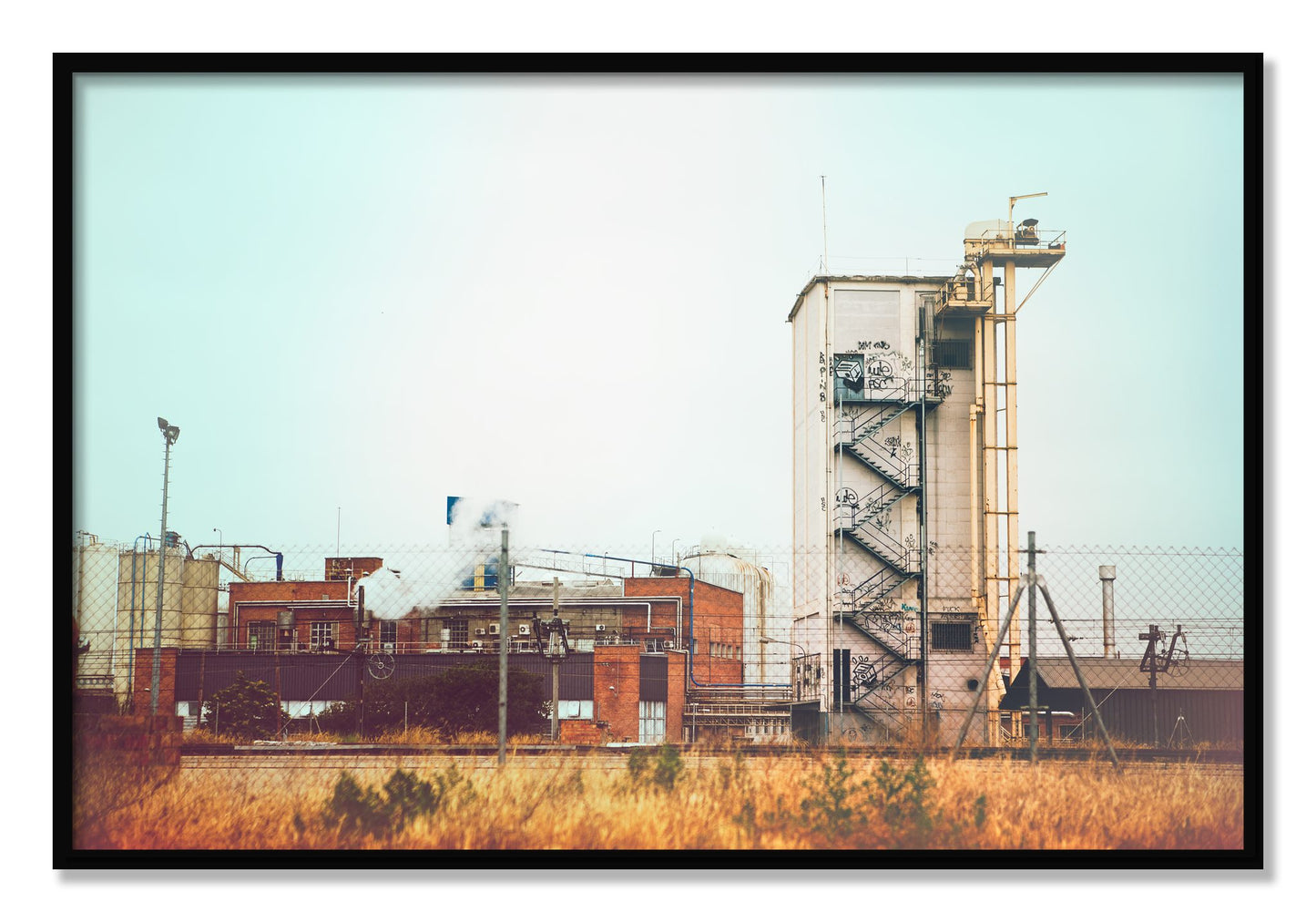 Framed photograph of Train Ride by Dylan Ozanich, Black frame, Full Bleed