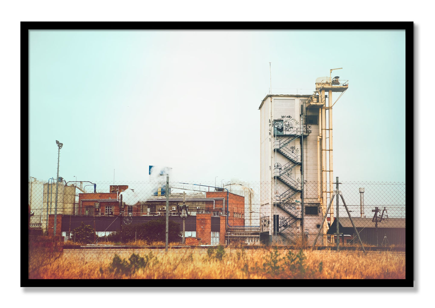 Framed photograph of Train Ride by Dylan Ozanich, Black frame, Full Bleed