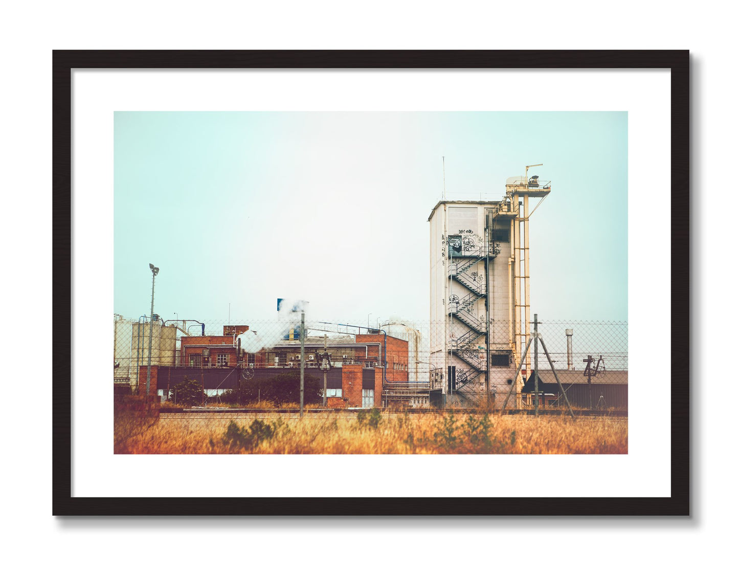 Framed photograph of Train Ride by Dylan Ozanich, Black frame, Borders
