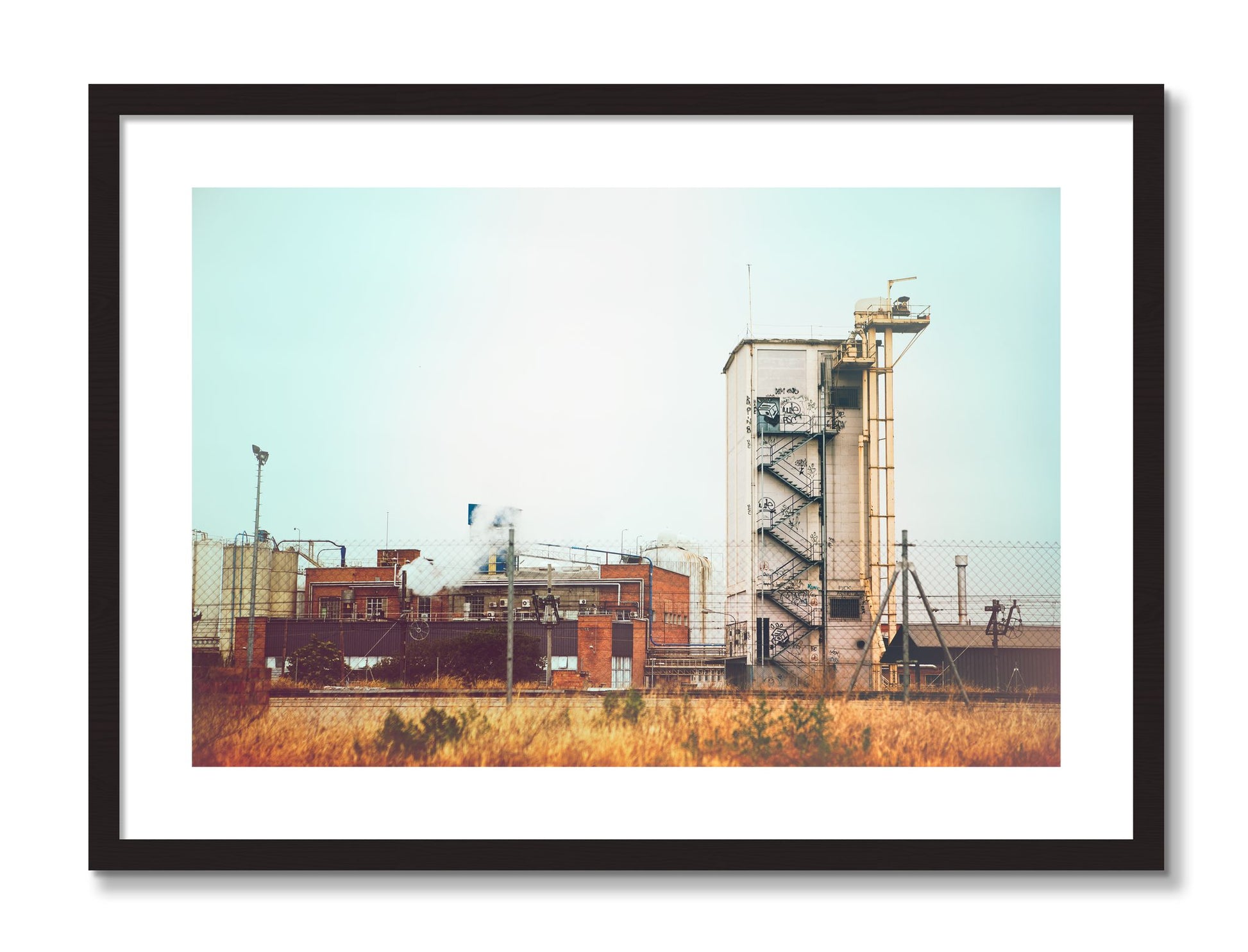 Framed photograph of Train Ride by Dylan Ozanich, Black frame, Borders