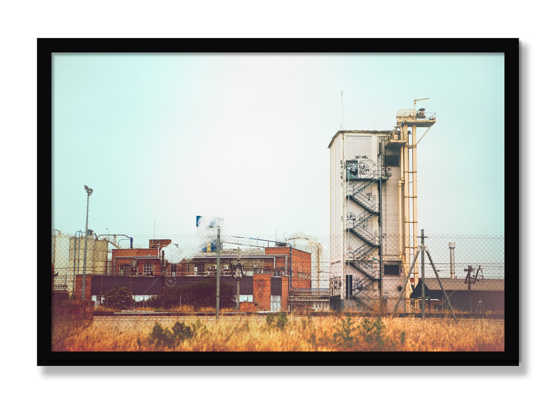 Framed photograph of Train Ride by Dylan Ozanich, Black frame, Full Bleed