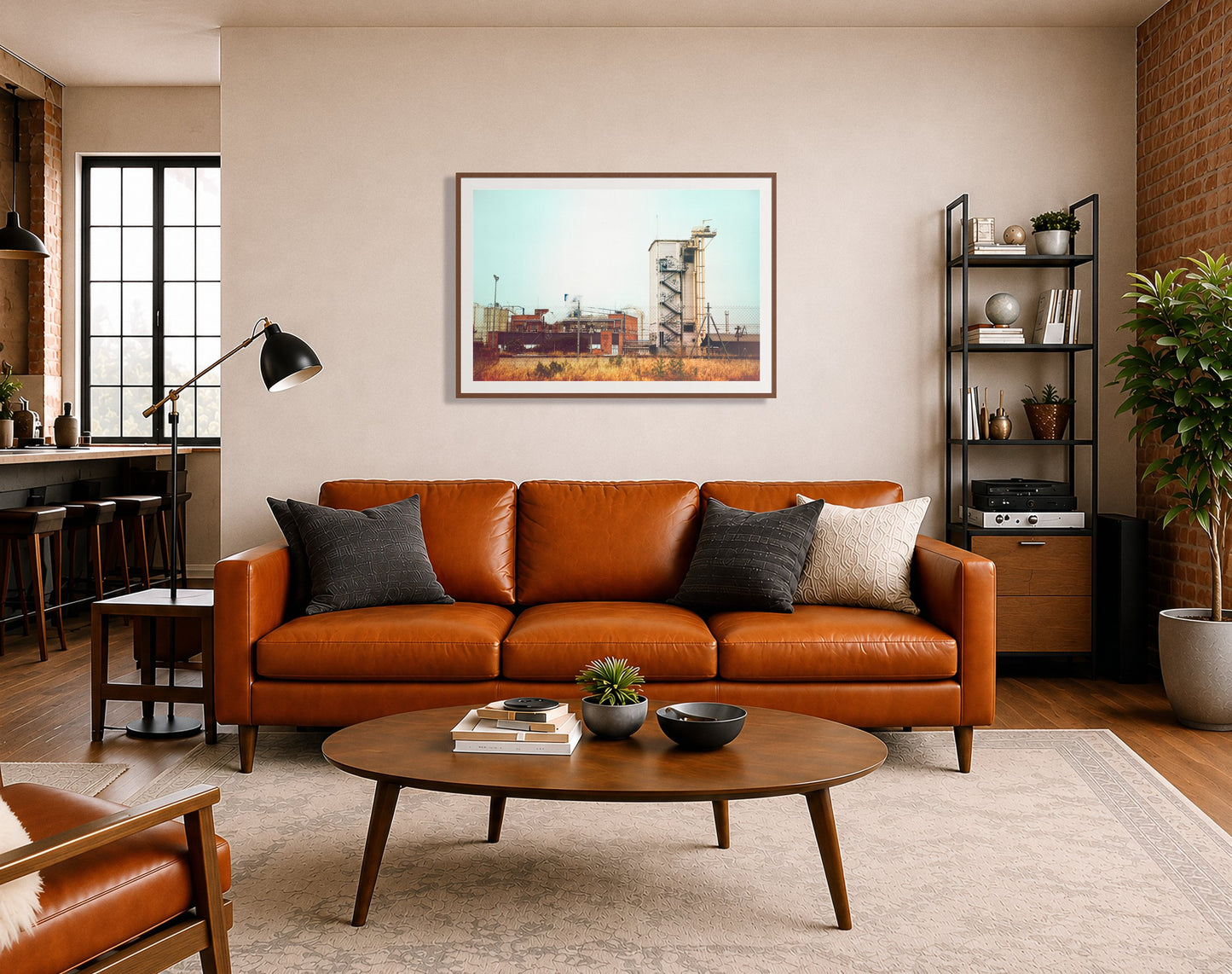 Framed photograph of Train Ride by Dylan Ozanich displayed on a wall