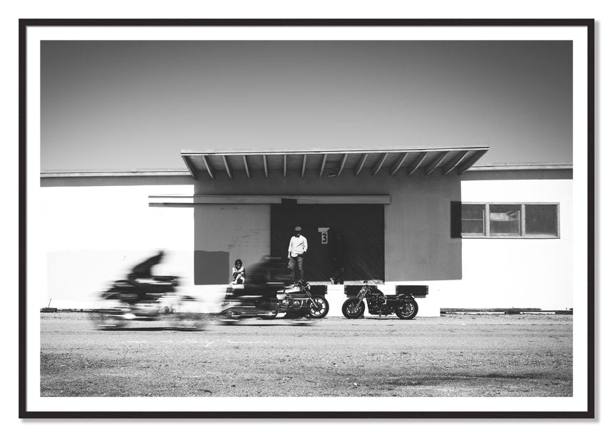 Treasure Island Racing by Dylan Ozanich, 48×72 print with a White Border in a Black Walnut frame