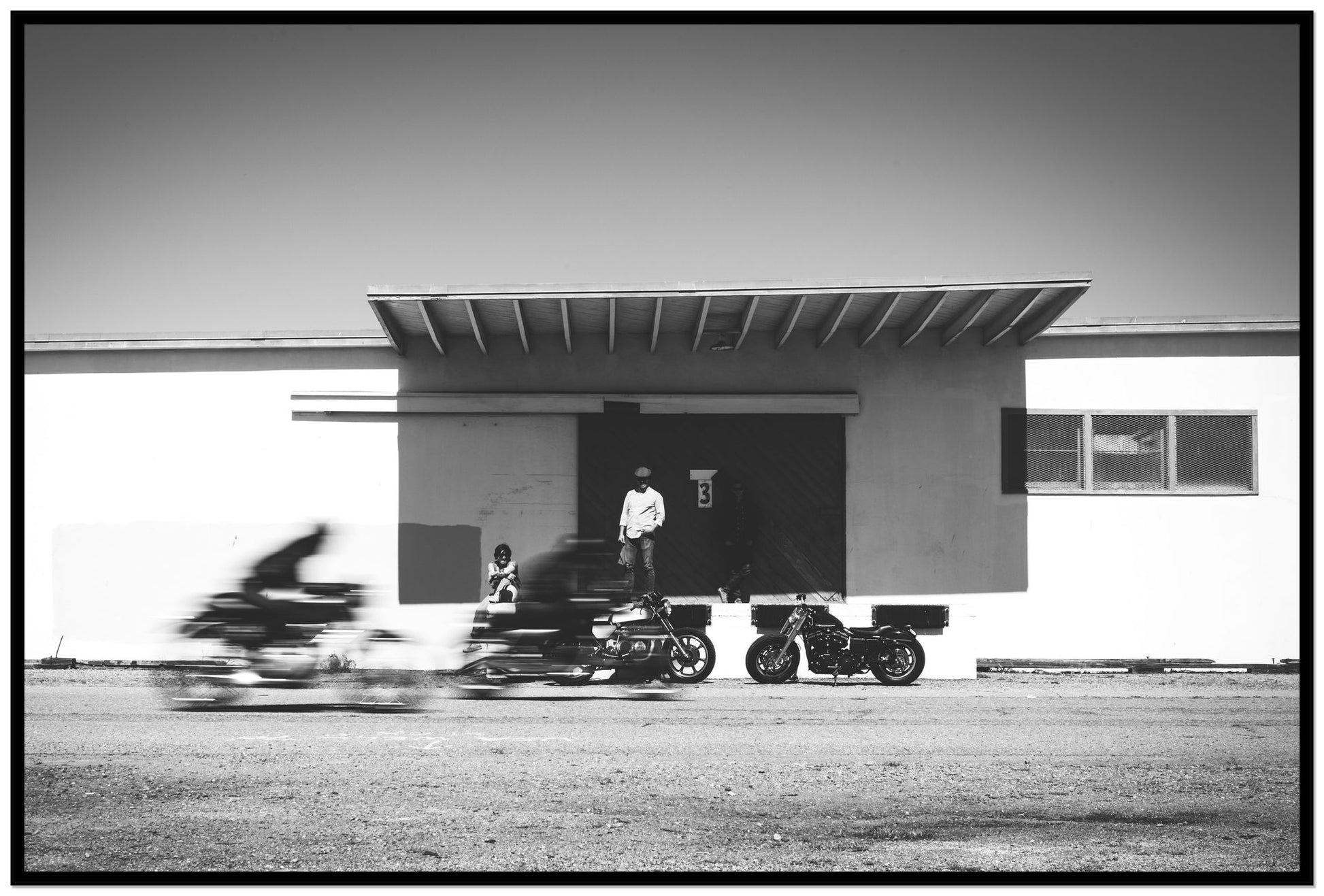 Treasure Island Racing by Dylan Ozanich, 48×72 Full Bleed Print in a Black frame