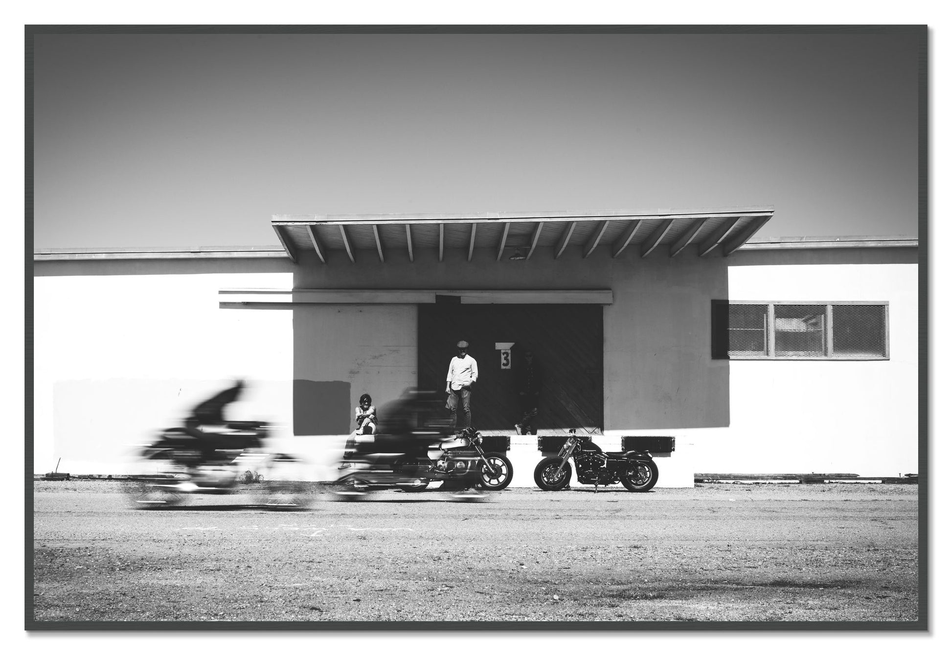 Treasure Island Racing by Dylan Ozanich, 48×72 Full Bleed Print in a Grey frame
