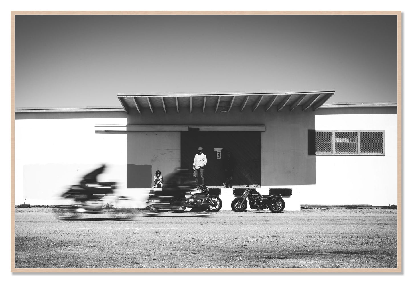 Treasure Island Racing by Dylan Ozanich, 48×72 Full Bleed Print in a Maple frame