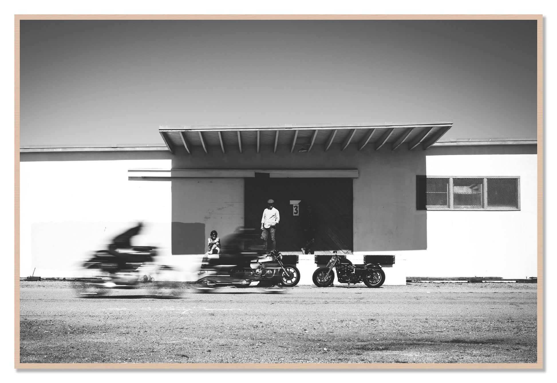 Treasure Island Racing by Dylan Ozanich, 48×72 Full Bleed Print in a Maple frame