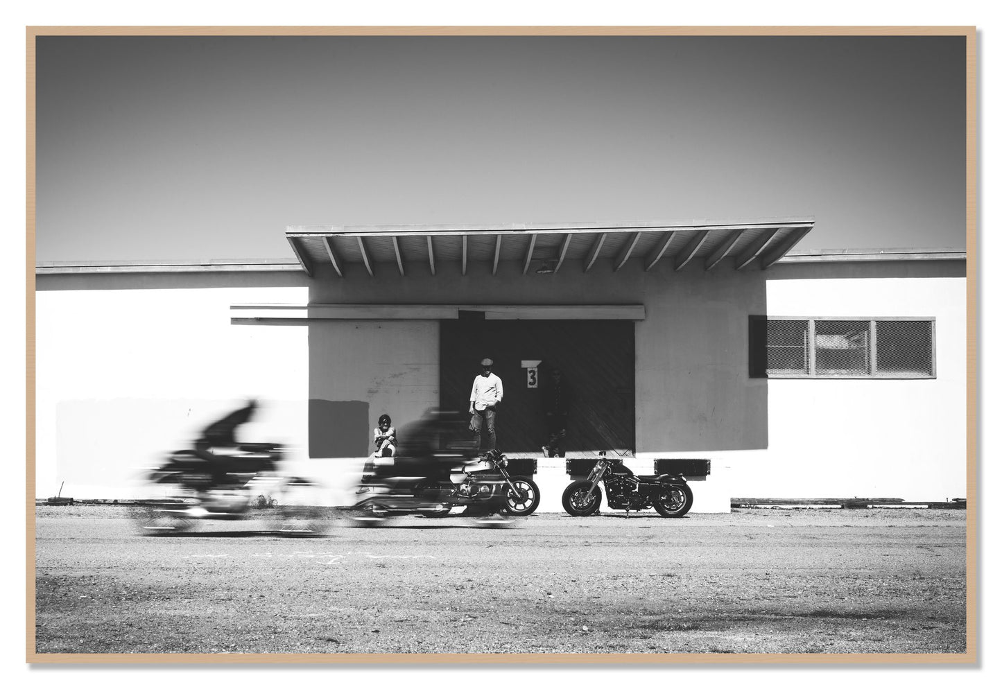 Treasure Island Racing by Dylan Ozanich, 48×72 Full Bleed Print in an Oak frame