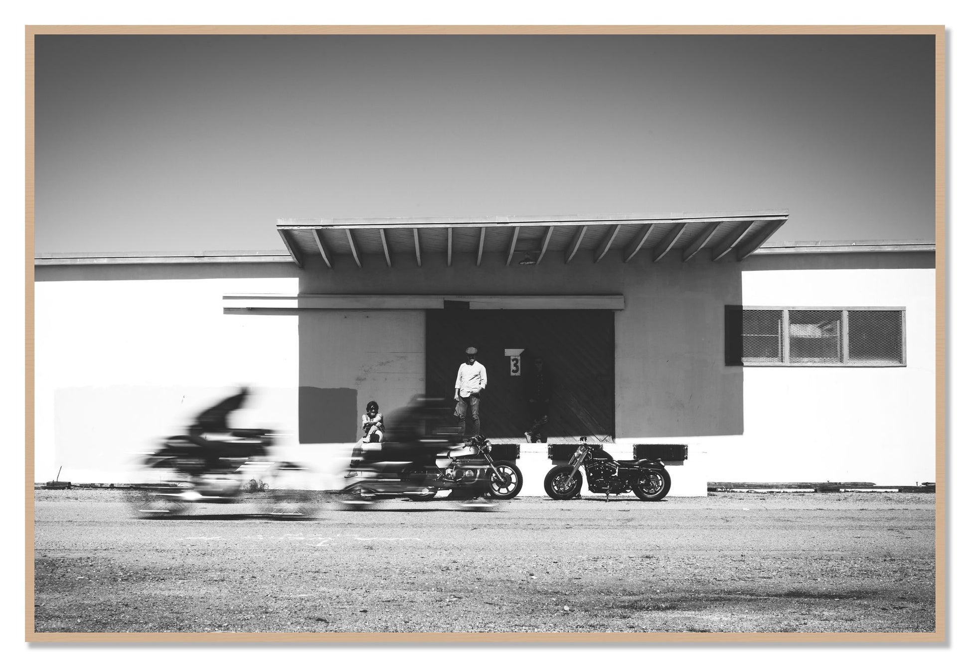 Treasure Island Racing by Dylan Ozanich, 48×72 Full Bleed Print in an Oak frame