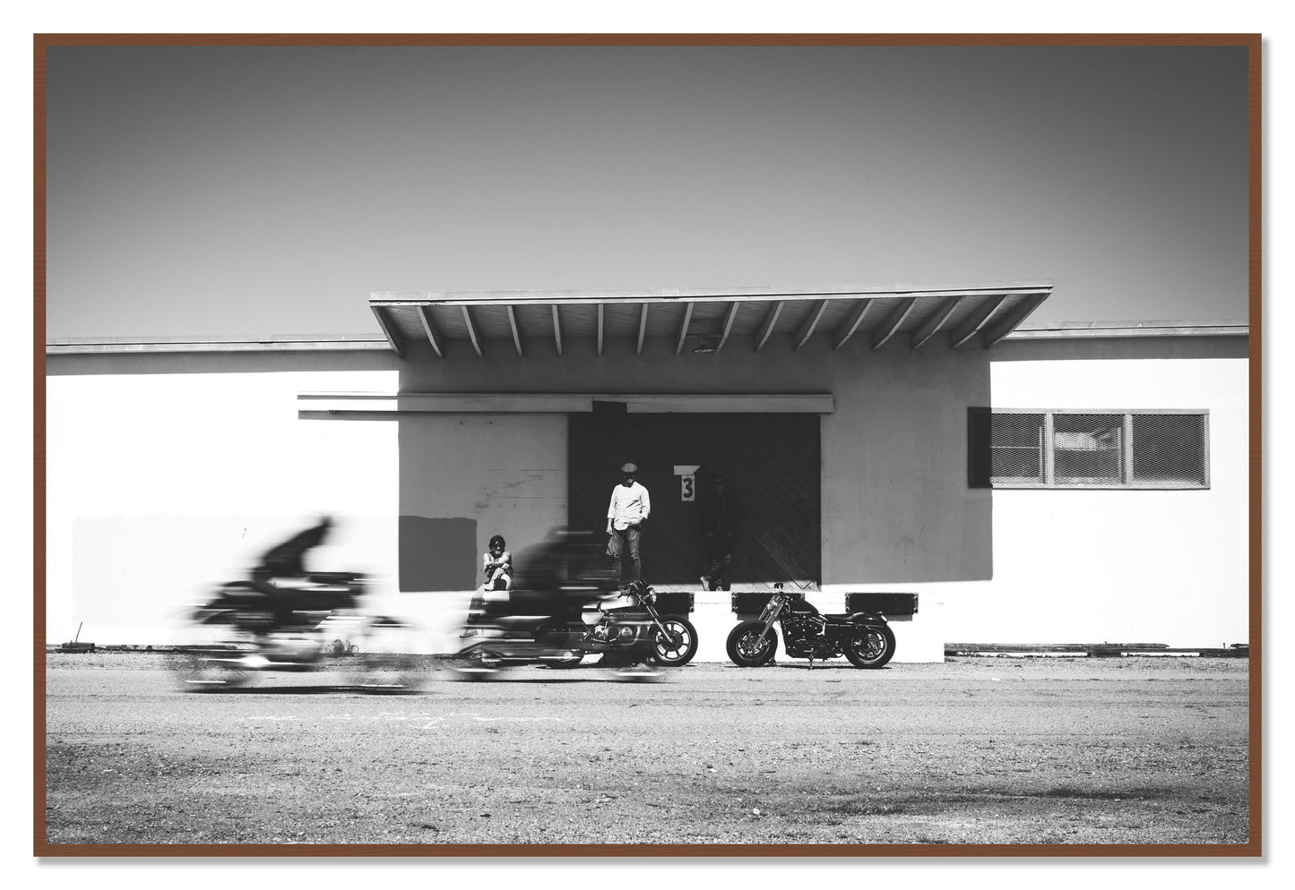 Treasure Island Racing by Dylan Ozanich, 48×72 Full Bleed Print in a Walnut frame