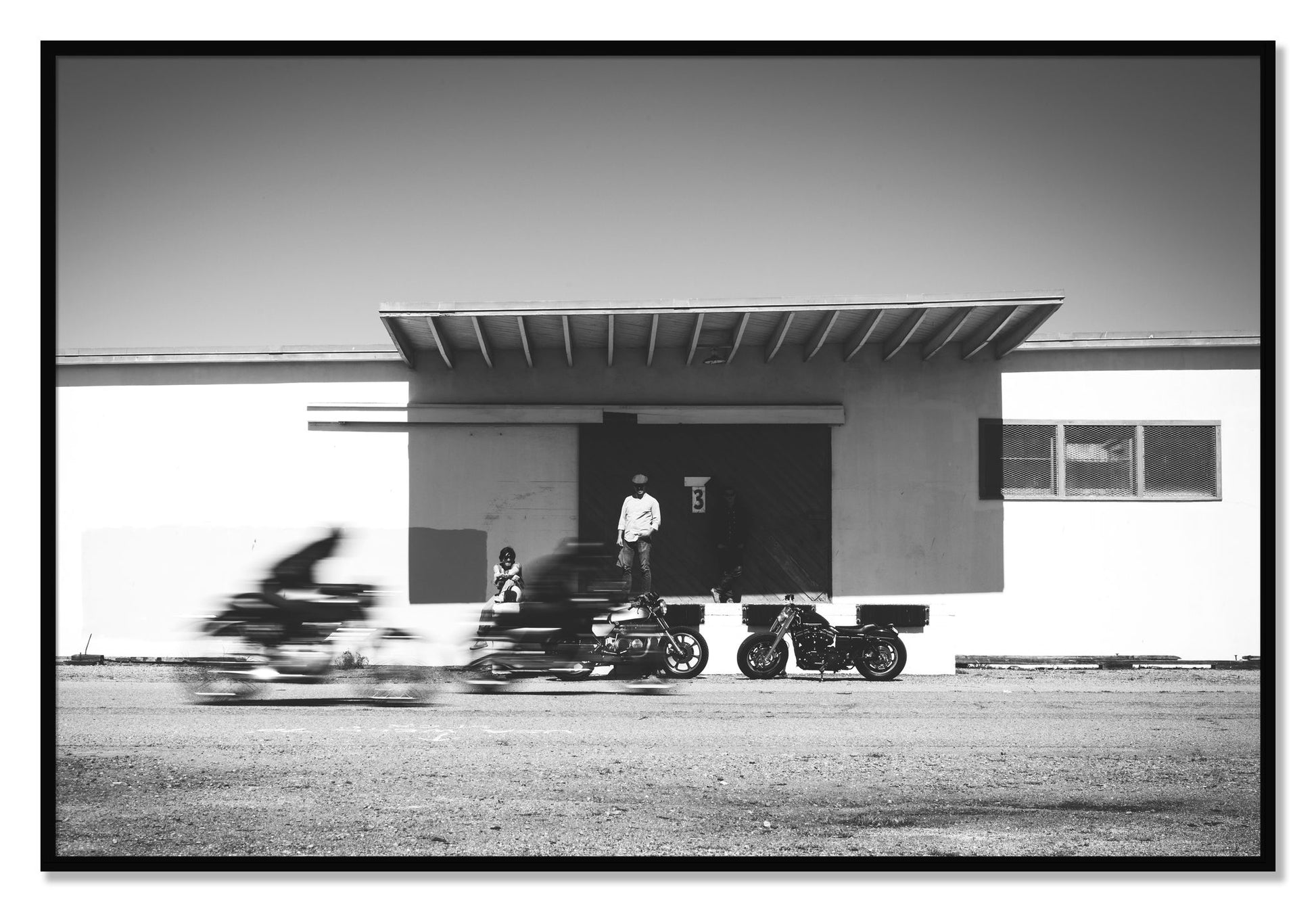 Framed photograph of Treasure Island Racing by Dylan Ozanich, Black frame, Full Bleed