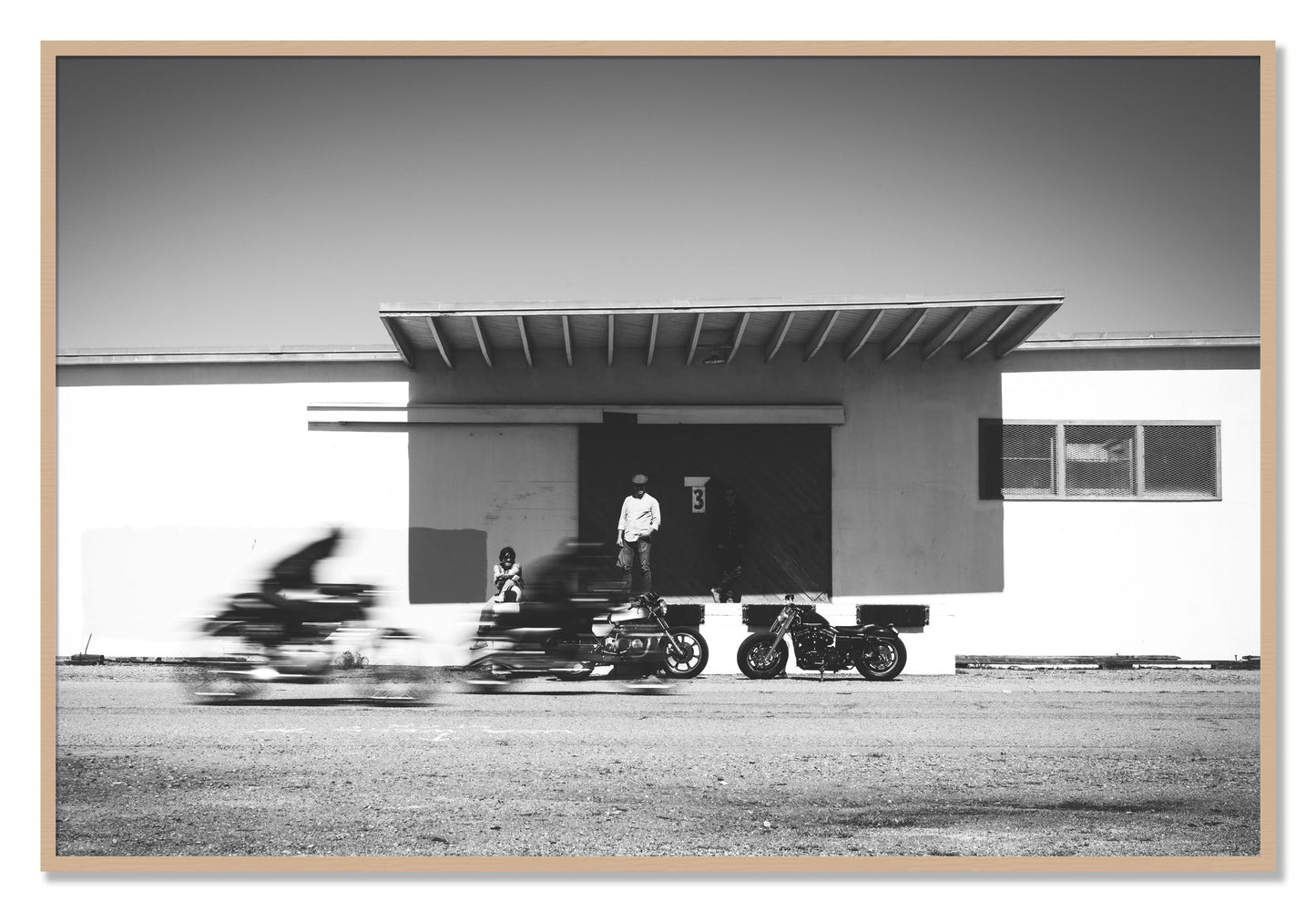Framed photograph of Treasure Island Racing by Dylan Ozanich, Oak frame, Full Bleed