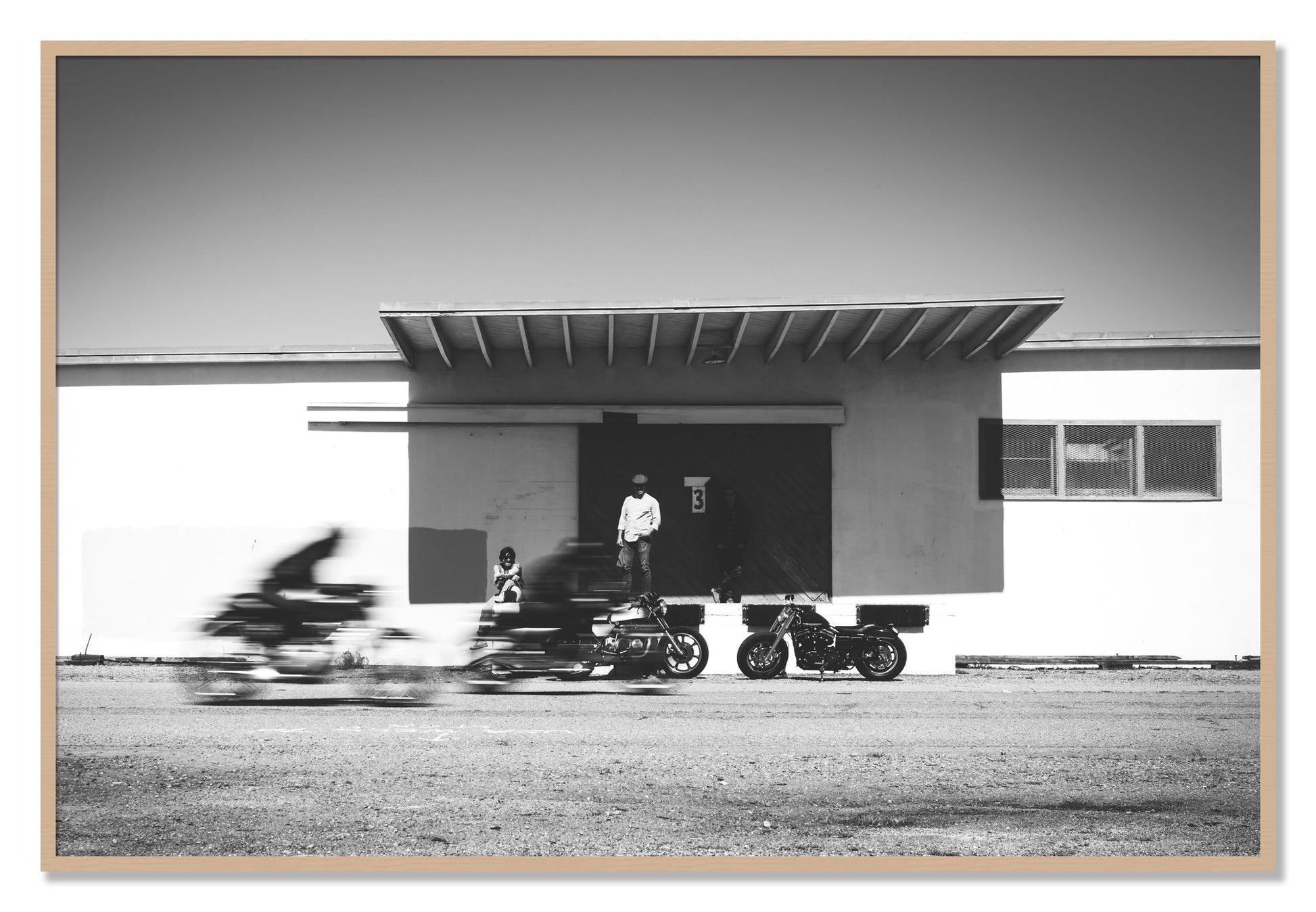 Framed photograph of Treasure Island Racing by Dylan Ozanich, Oak frame, Full Bleed
