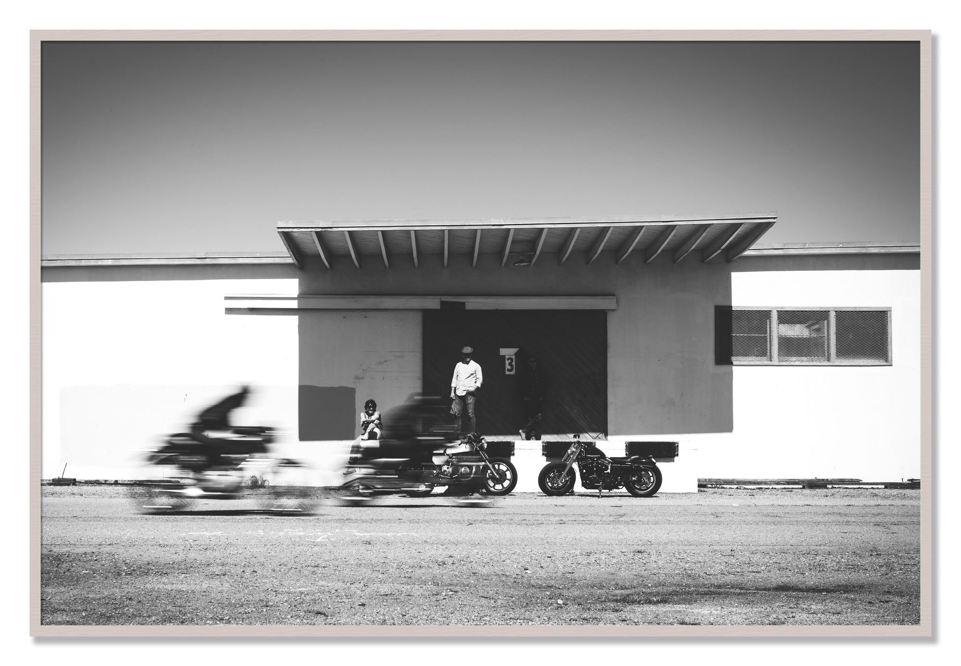 Framed photograph of Treasure Island Racing by Dylan Ozanich, White Maple frame, Full Bleed