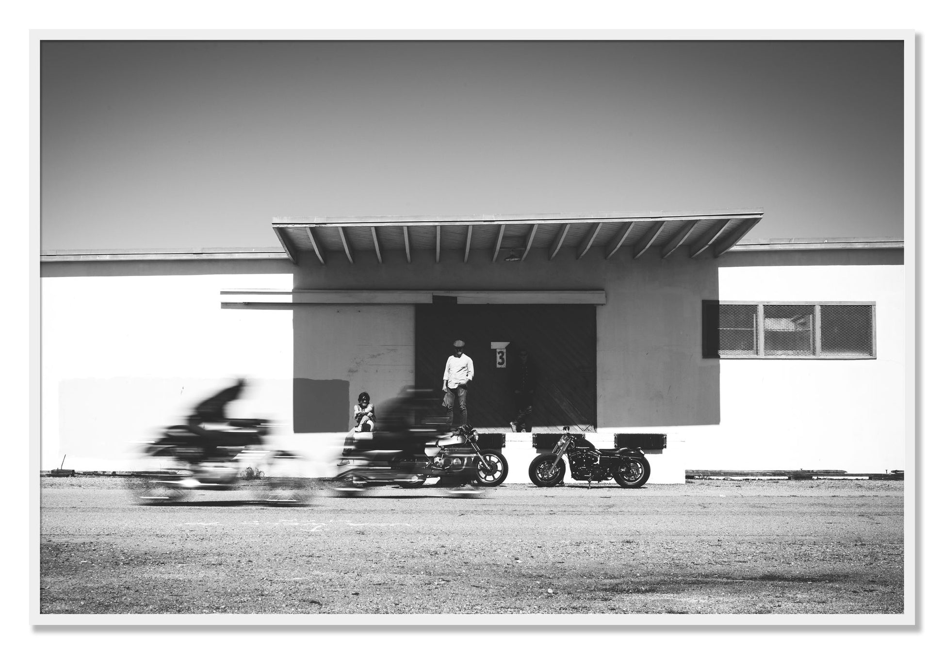 Framed photograph of Treasure Island Racing by Dylan Ozanich, White frame, Full Bleed