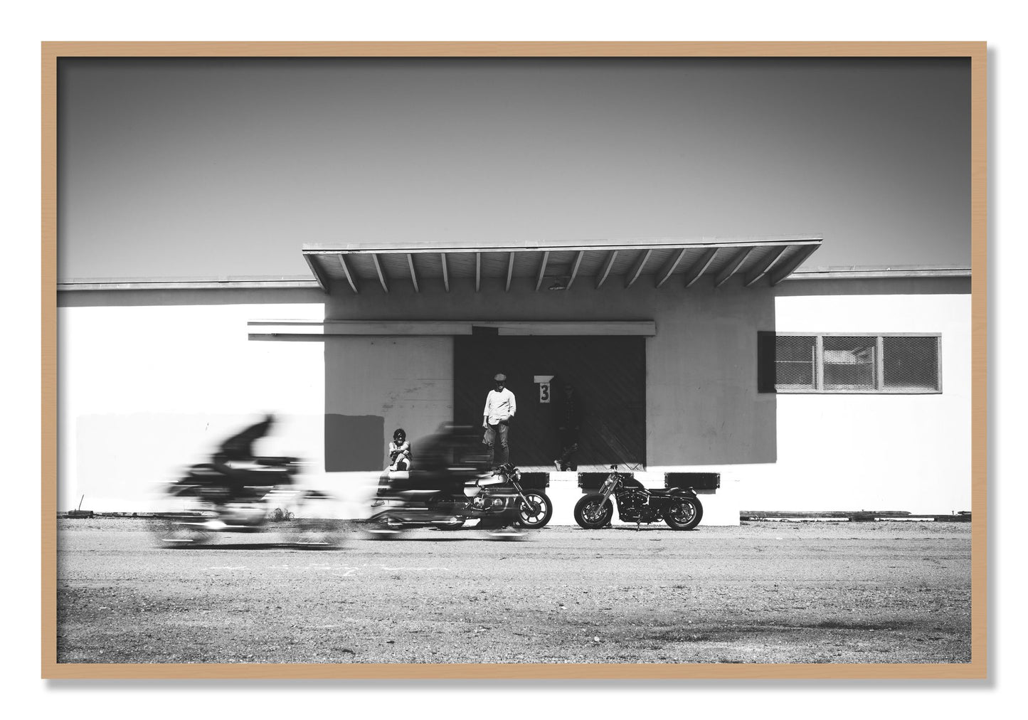 Framed photograph of Treasure Island Racing by Dylan Ozanich, Oak frame, Full Bleed
