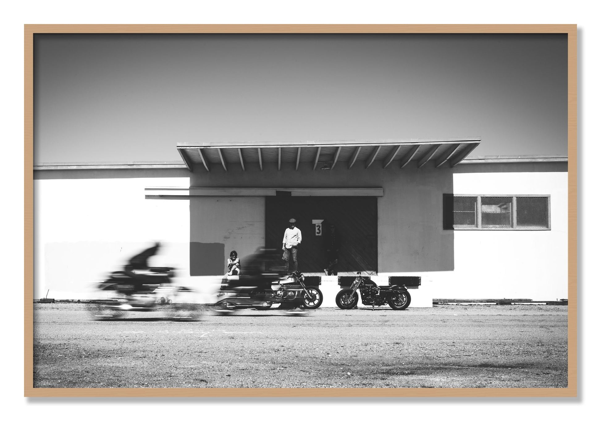 Framed photograph of Treasure Island Racing by Dylan Ozanich, Oak frame, Full Bleed