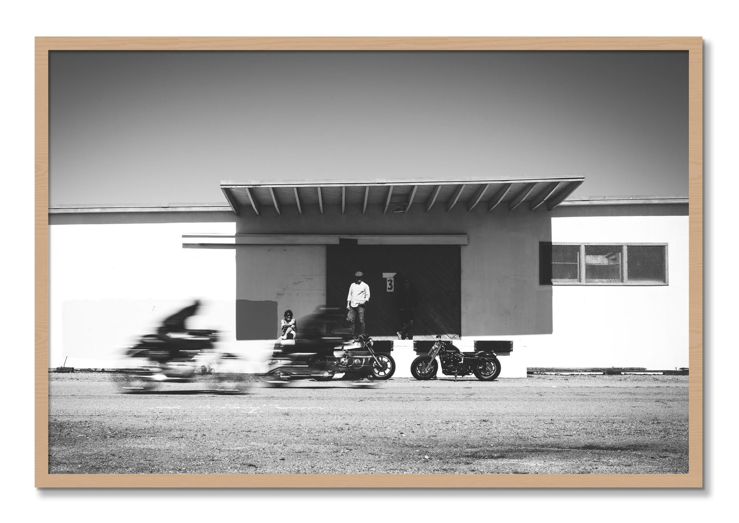 Framed photograph of Treasure Island Racing by Dylan Ozanich, Oak frame, Full Bleed