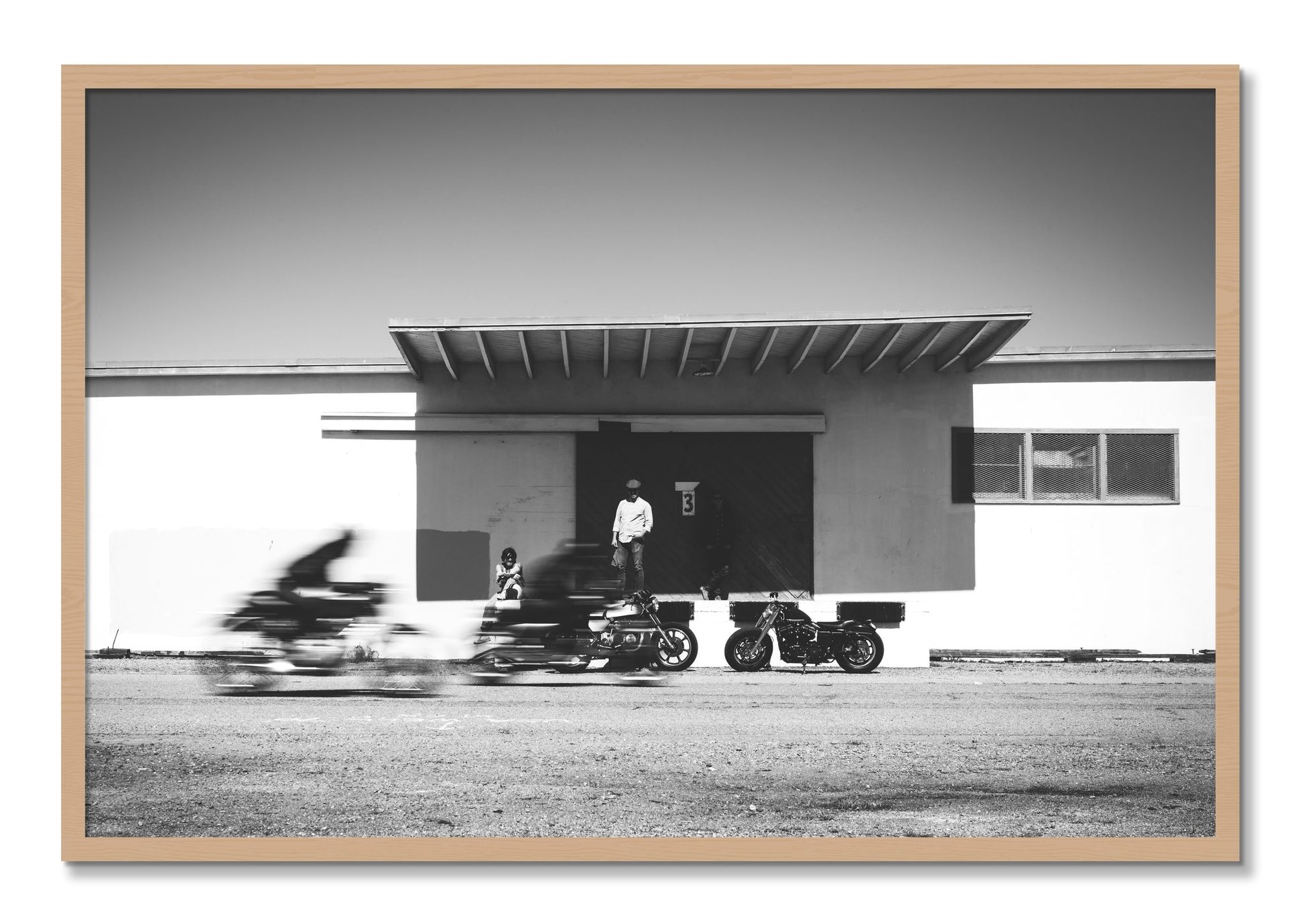 Framed photograph of Treasure Island Racing by Dylan Ozanich, Oak frame, Full Bleed