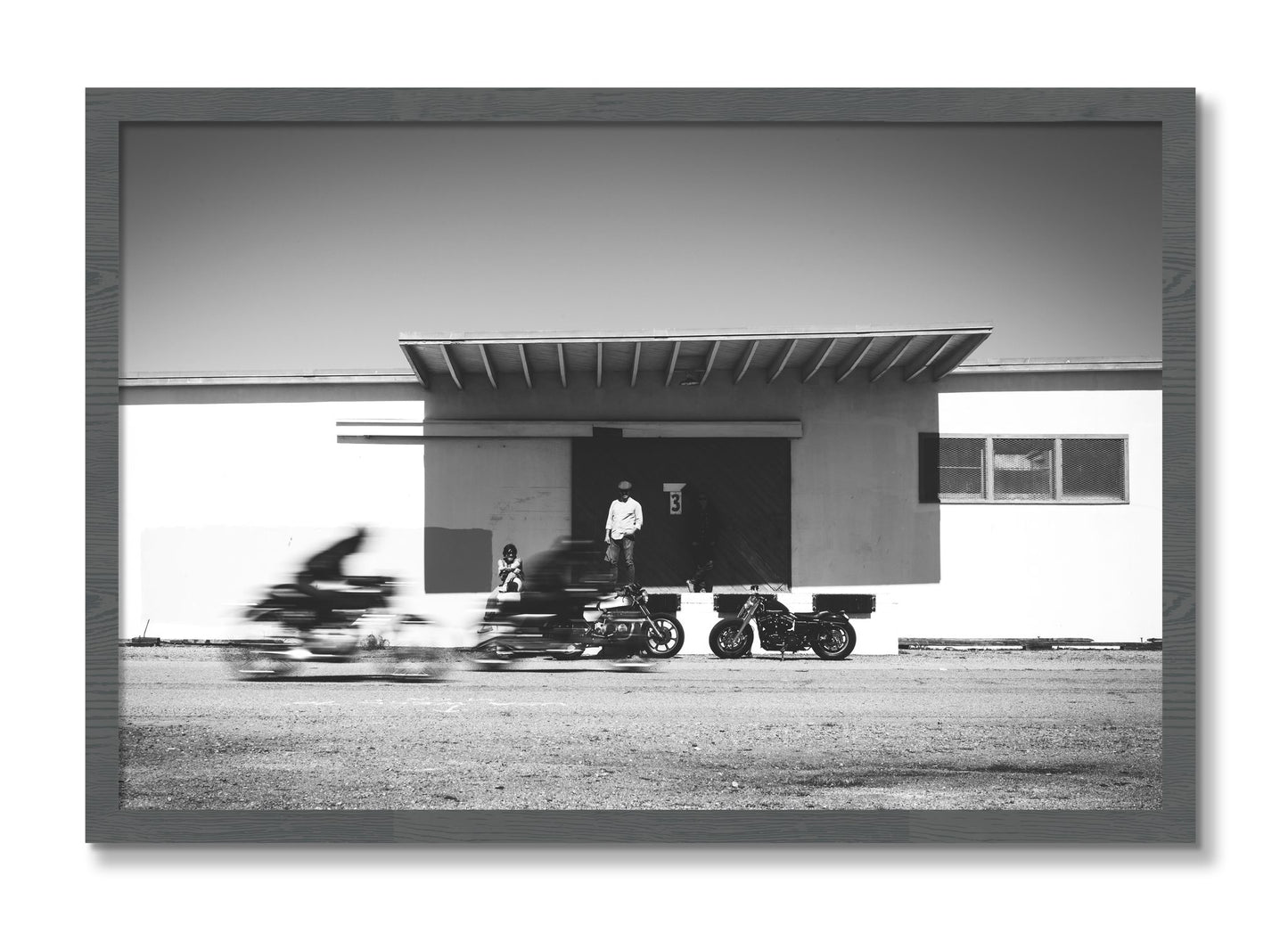 Framed photograph of Treasure Island Racing by Dylan Ozanich, Grey frame, Full Bleed