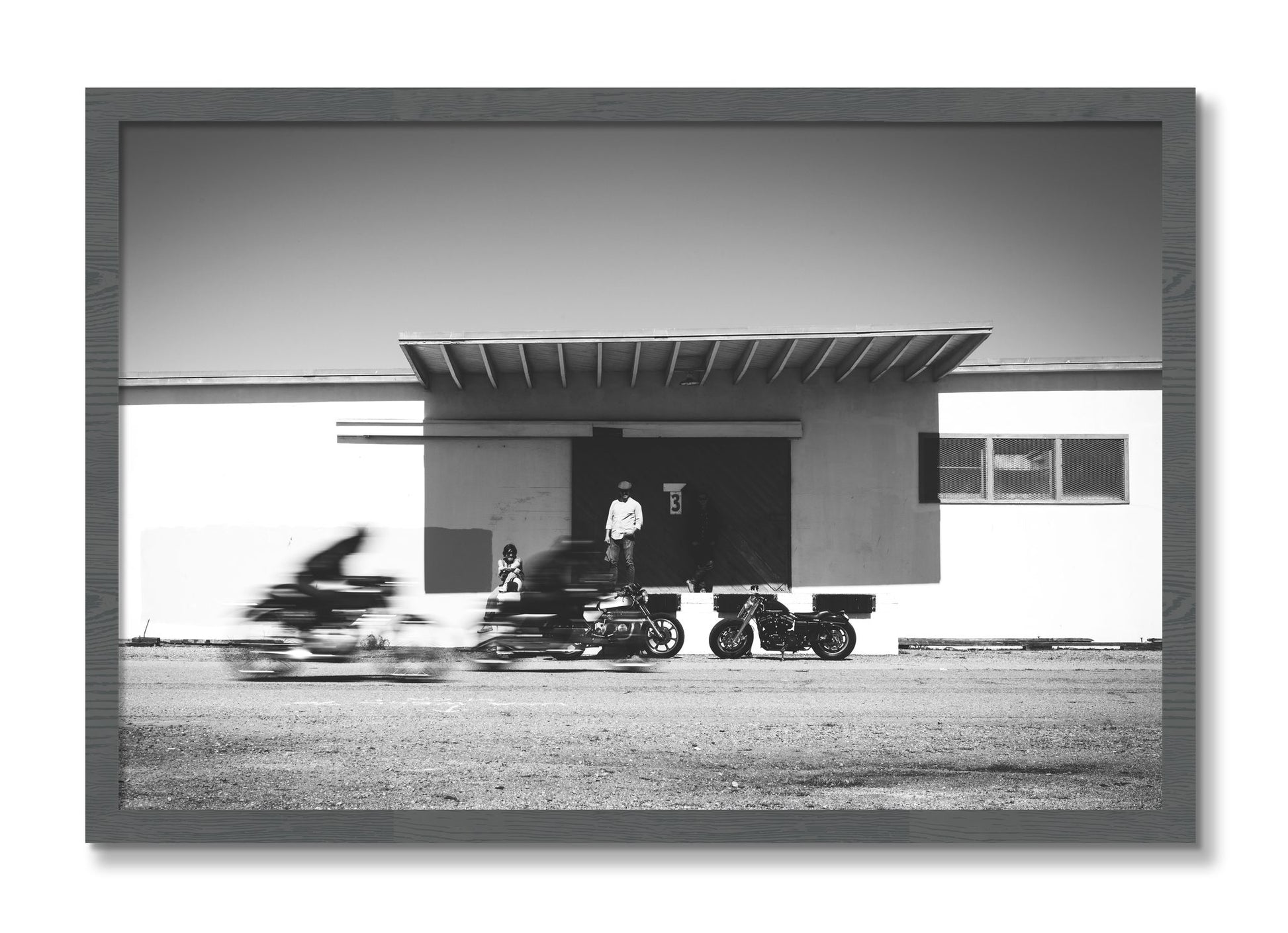 Framed photograph of Treasure Island Racing by Dylan Ozanich, Grey frame, Full Bleed