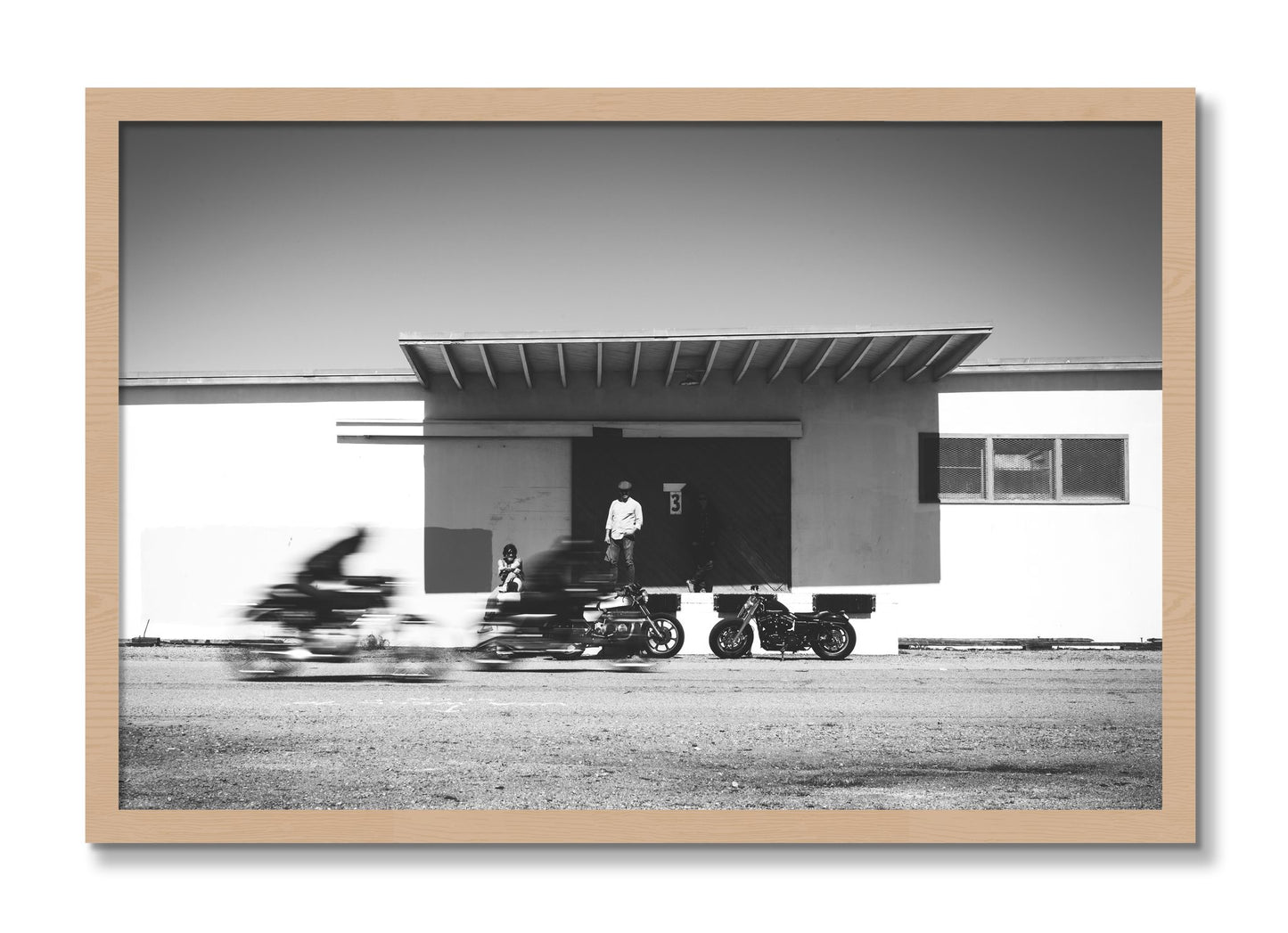 Framed photograph of Treasure Island Racing by Dylan Ozanich, Oak frame, Full Bleed
