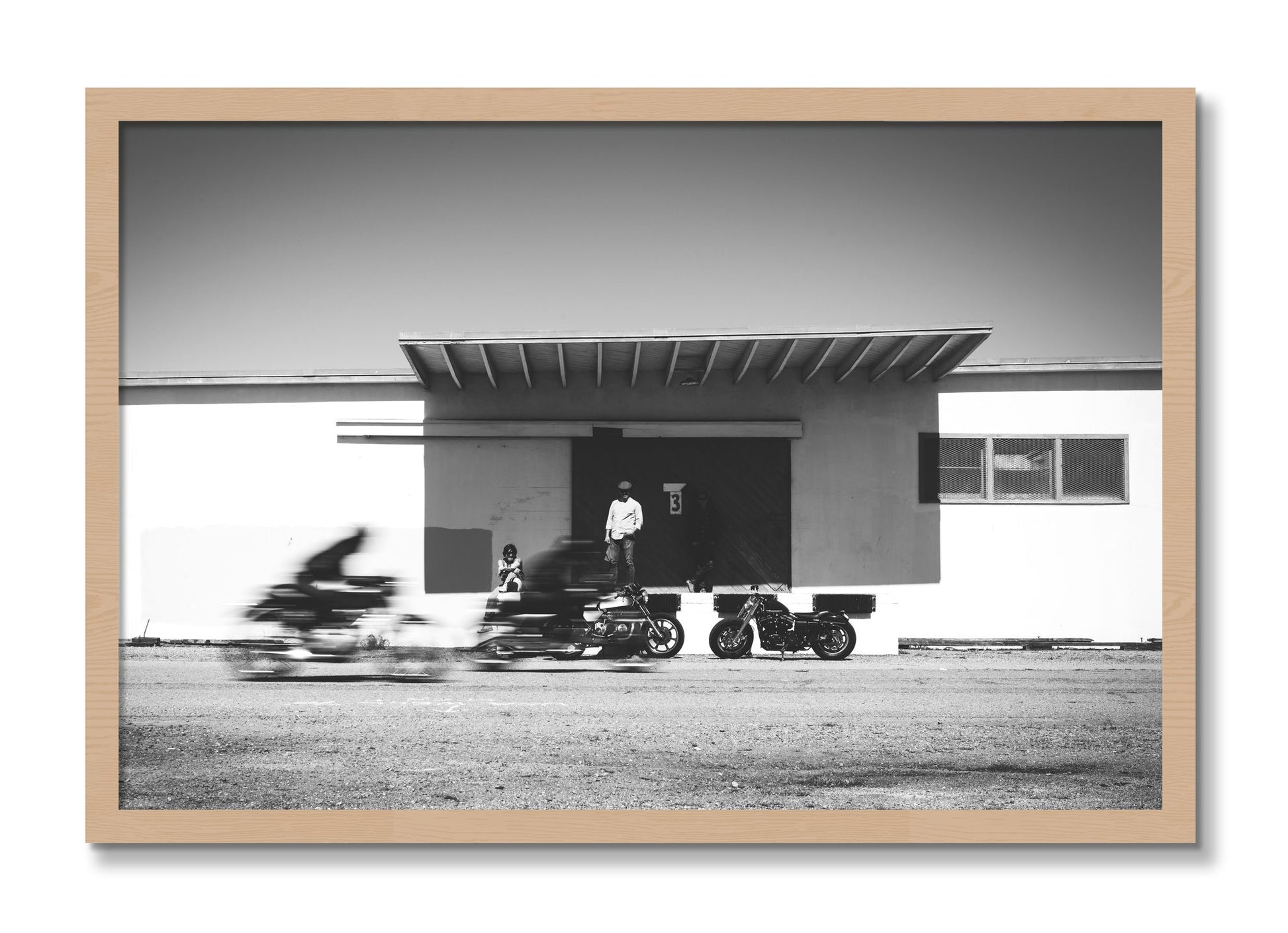 Framed photograph of Treasure Island Racing by Dylan Ozanich, Oak frame, Full Bleed