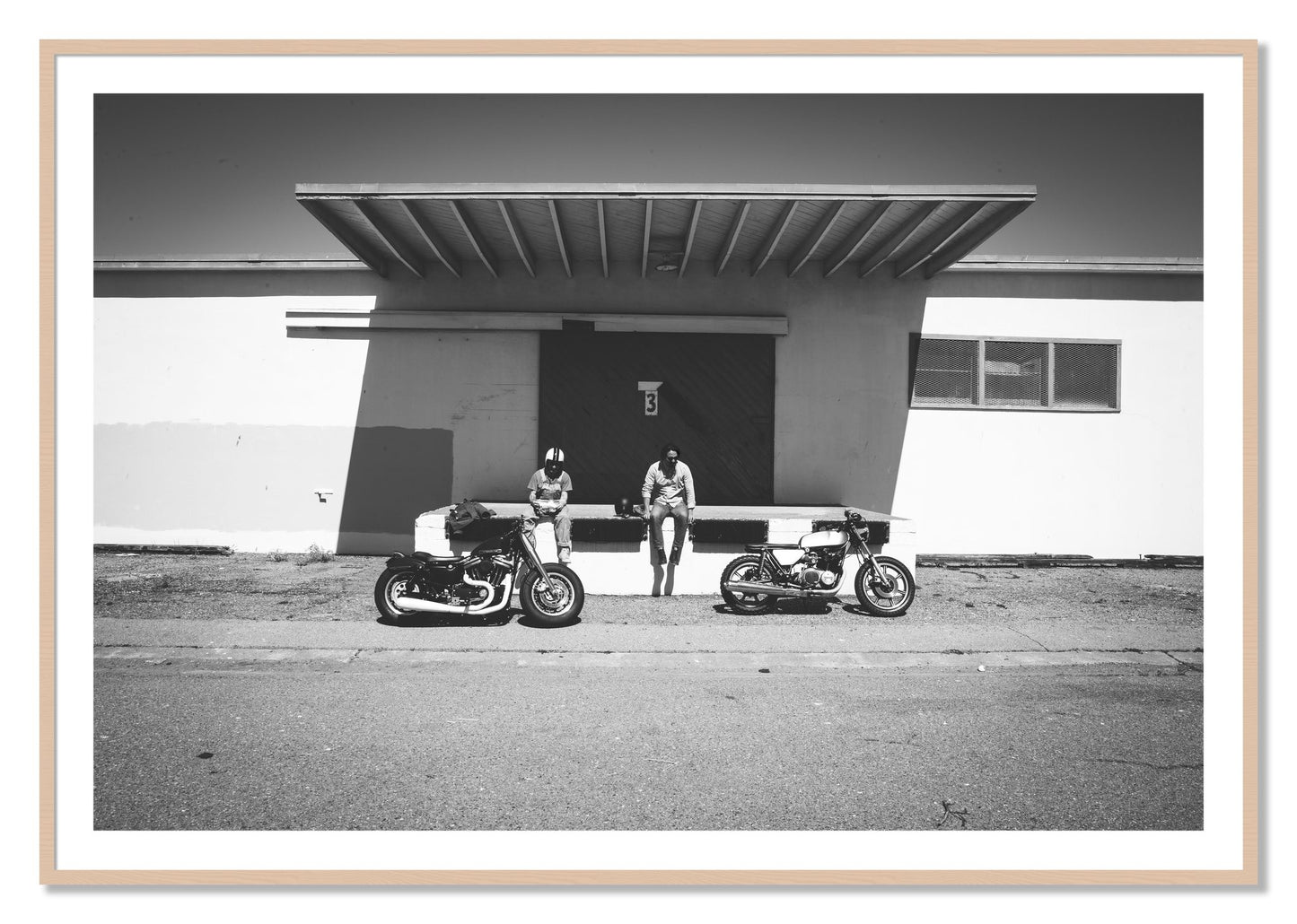 Framed photograph of Treasure Island Riding by Dylan Ozanich, Maple frame, Borders