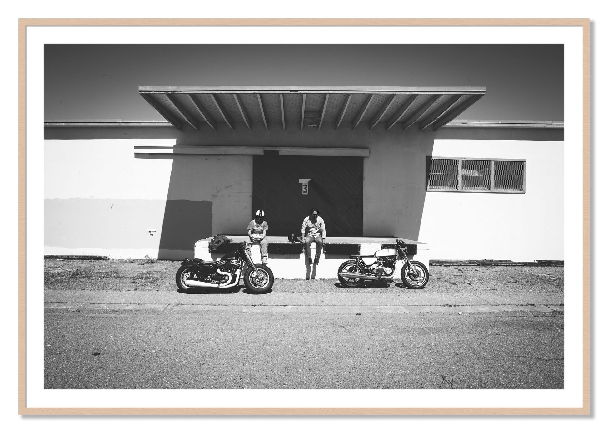 Framed photograph of Treasure Island Riding by Dylan Ozanich, Maple frame, Borders