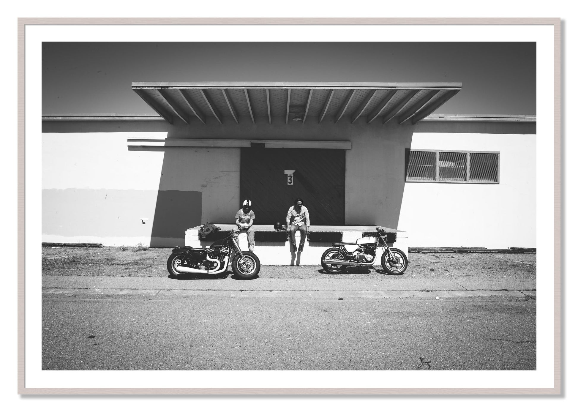Framed photograph of Treasure Island Riding by Dylan Ozanich, White Maple frame, Borders