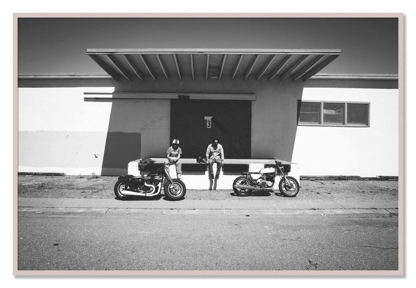 Framed photograph of Treasure Island Riding by Dylan Ozanich, White Maple frame, Full Bleed