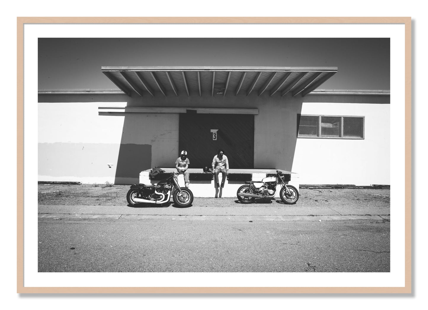 Framed photograph of Treasure Island Riding by Dylan Ozanich, Maple frame, Borders