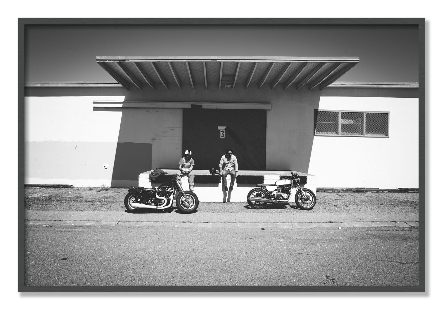 Framed photograph of Treasure Island Riding by Dylan Ozanich, Grey frame, Full Bleed