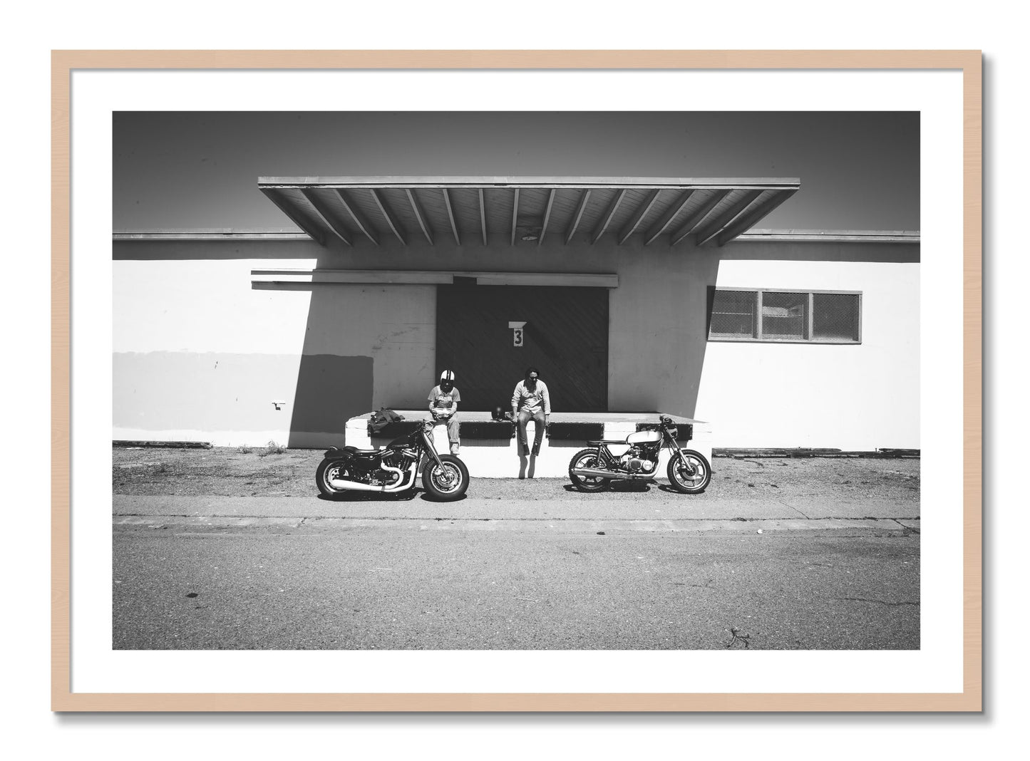 Framed photograph of Treasure Island Riding by Dylan Ozanich, Maple frame, Borders