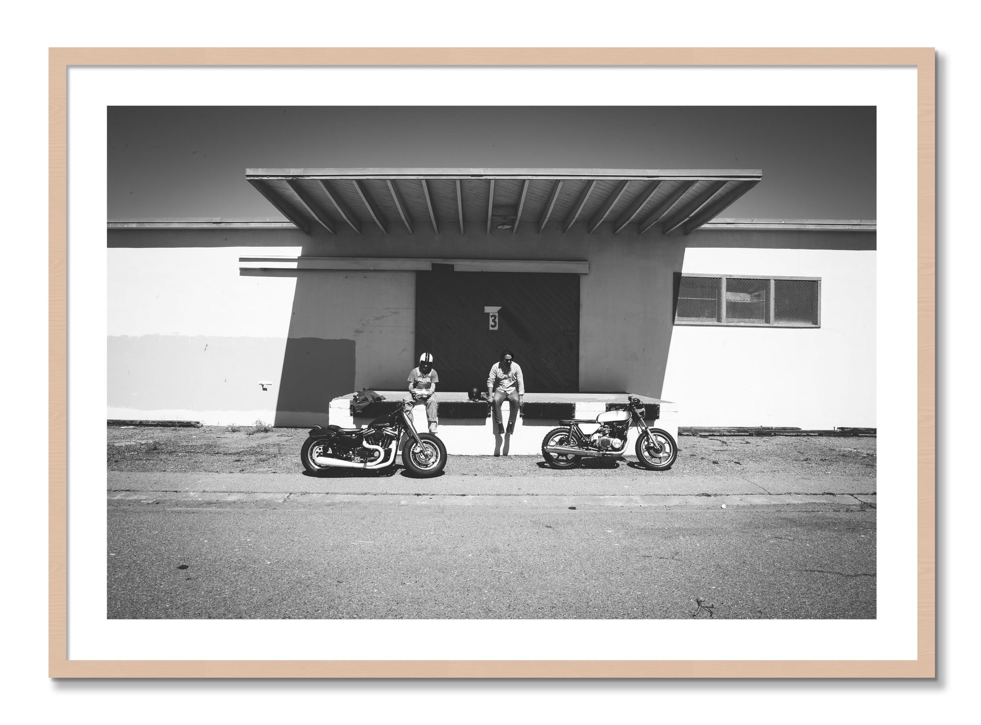 Framed photograph of Treasure Island Riding by Dylan Ozanich, Maple frame, Borders