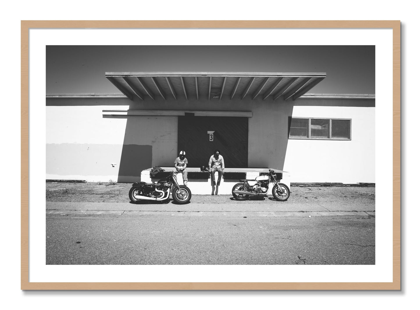 Framed photograph of Treasure Island Riding by Dylan Ozanich, Oak frame, Borders