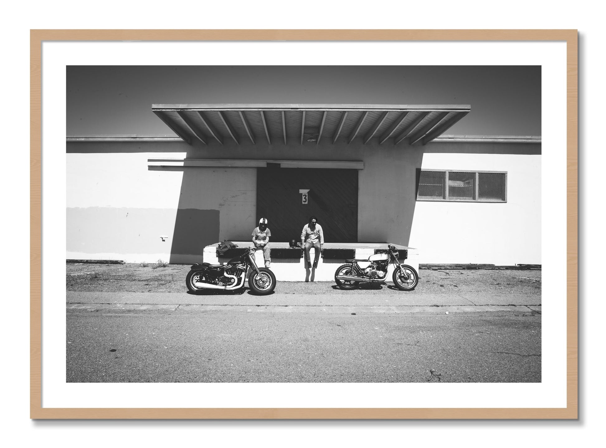 Framed photograph of Treasure Island Riding by Dylan Ozanich, Oak frame, Borders