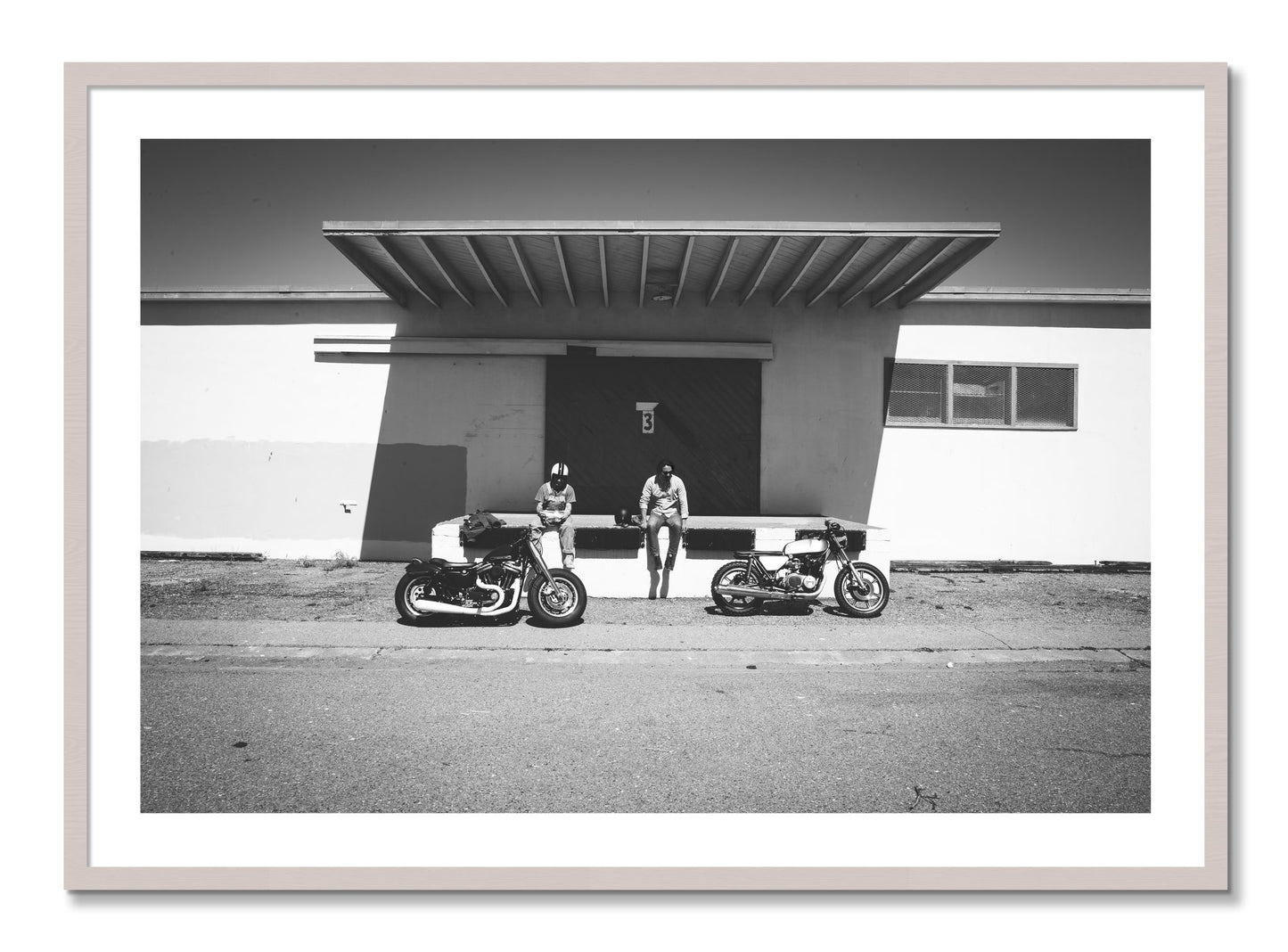 Framed photograph of Treasure Island Riding by Dylan Ozanich, White Maple frame, Borders