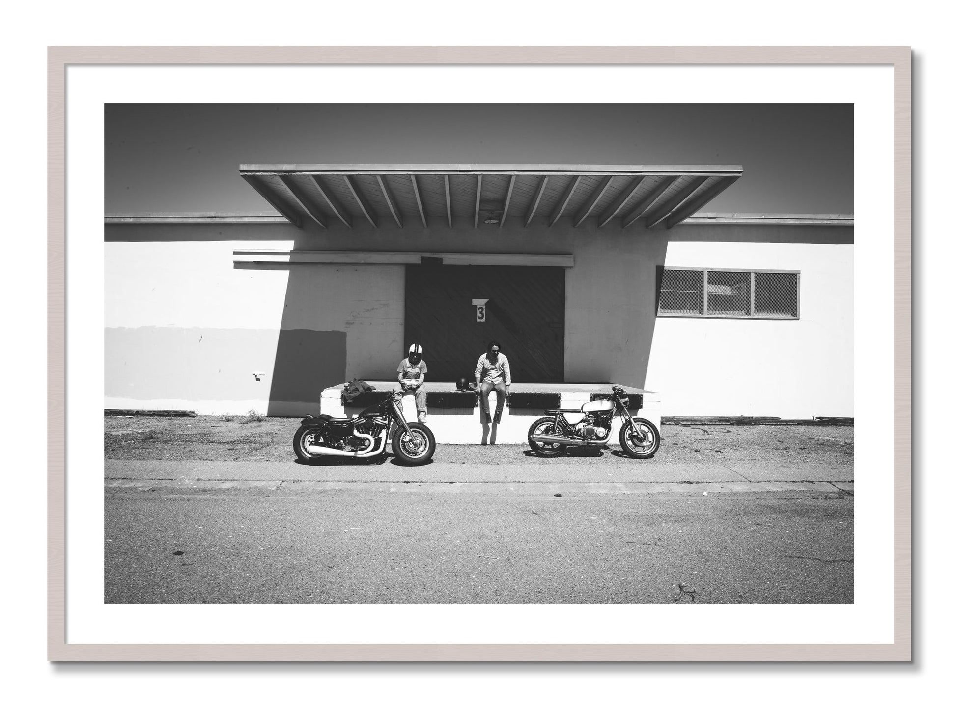 Framed photograph of Treasure Island Riding by Dylan Ozanich, White Maple frame, Borders