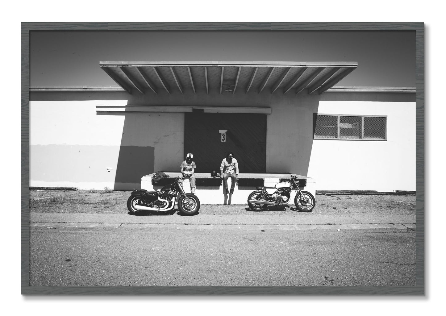 Framed photograph of Treasure Island Riding by Dylan Ozanich, Grey frame, Full Bleed