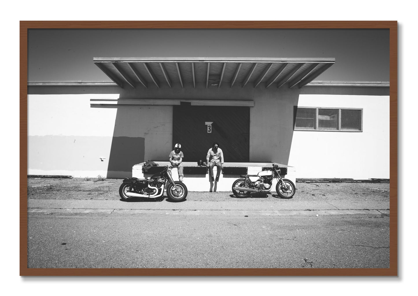 Framed photograph of Treasure Island Riding by Dylan Ozanich, Walnut frame, Full Bleed