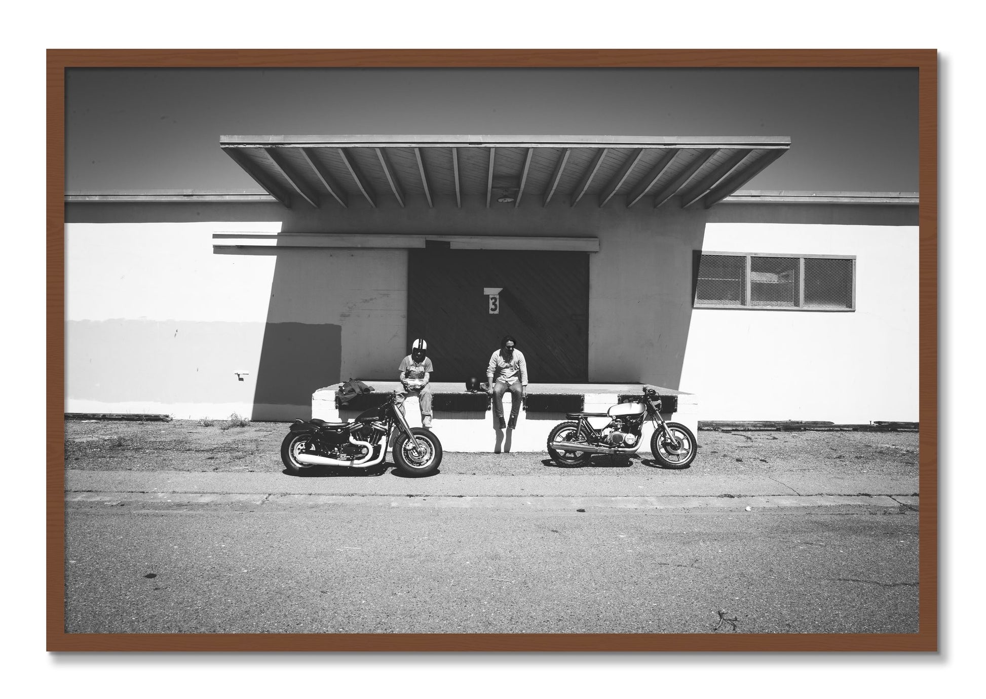 Framed photograph of Treasure Island Riding by Dylan Ozanich, Walnut frame, Full Bleed