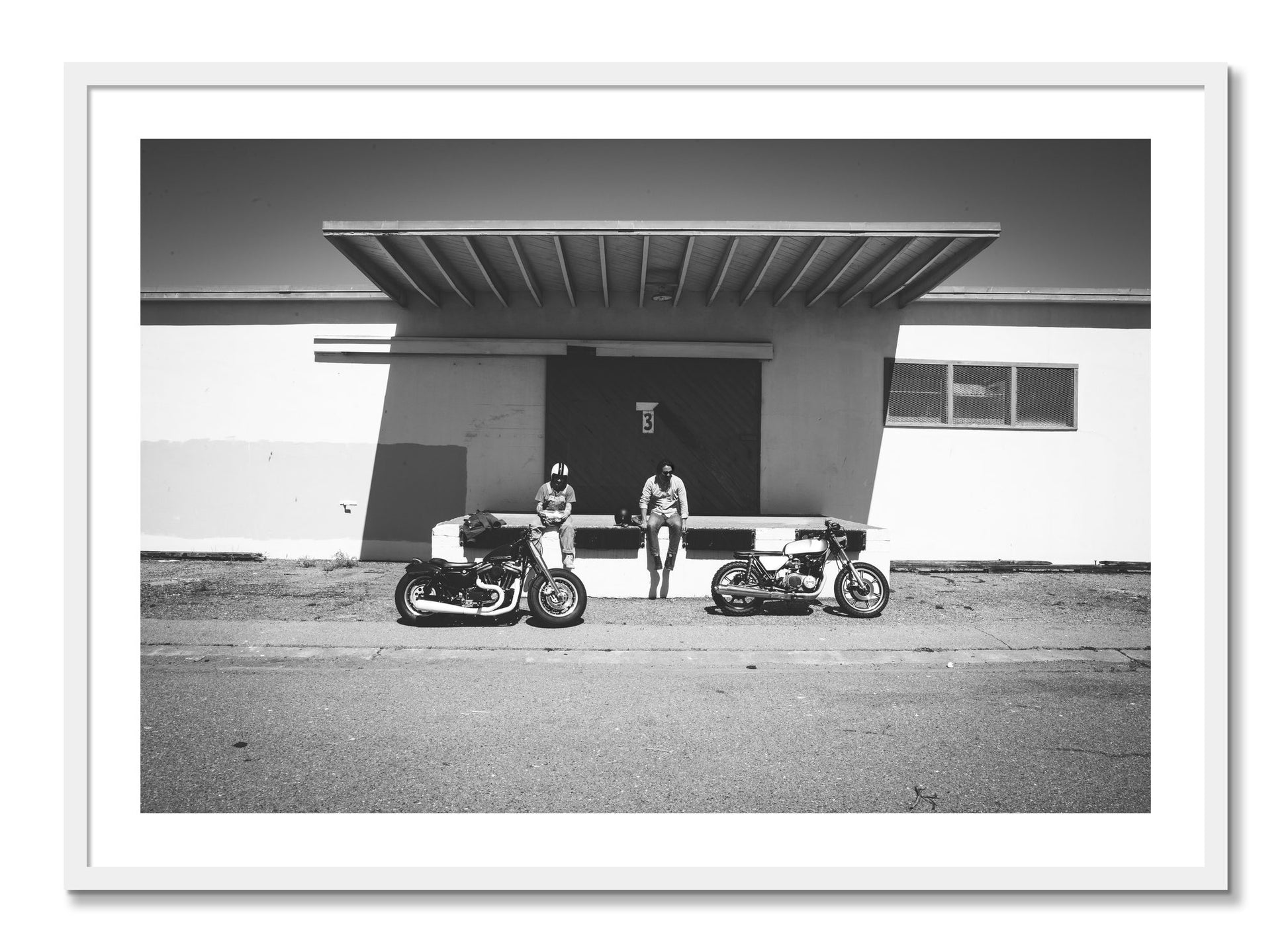 Framed photograph of Treasure Island Riding by Dylan Ozanich, White frame, Full Bleed