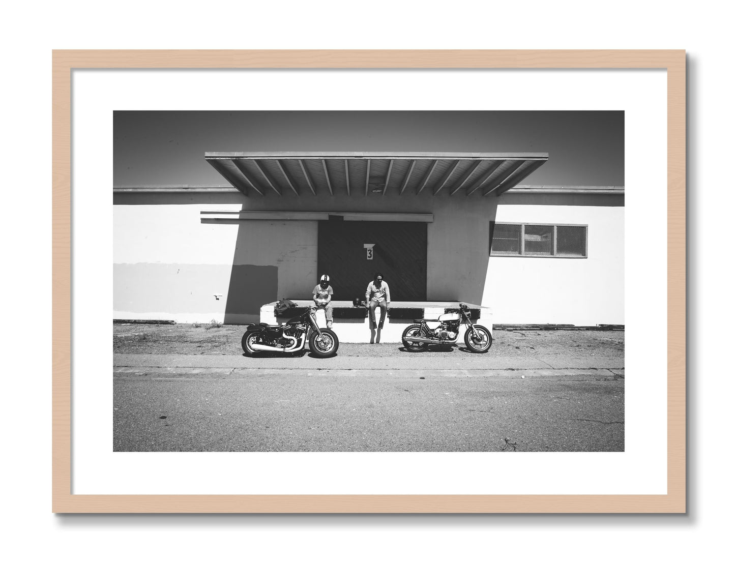 Framed photograph of Treasure Island Riding by Dylan Ozanich, Maple frame, Borders