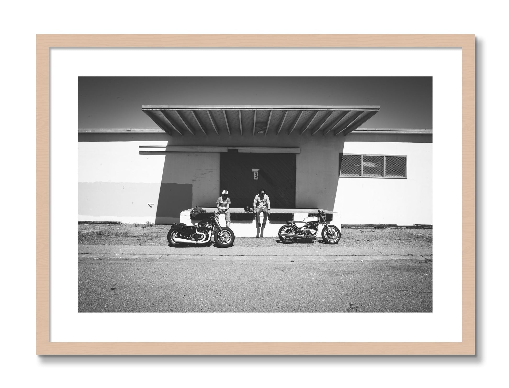 Framed photograph of Treasure Island Riding by Dylan Ozanich, Maple frame, Borders