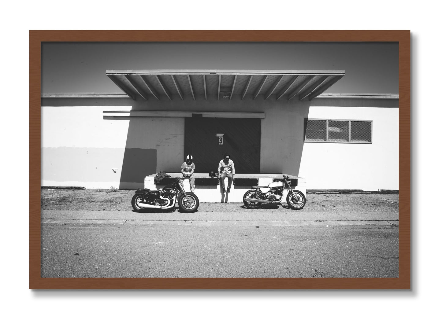 Framed photograph of Treasure Island Riding by Dylan Ozanich, Walnut frame, Full Bleed