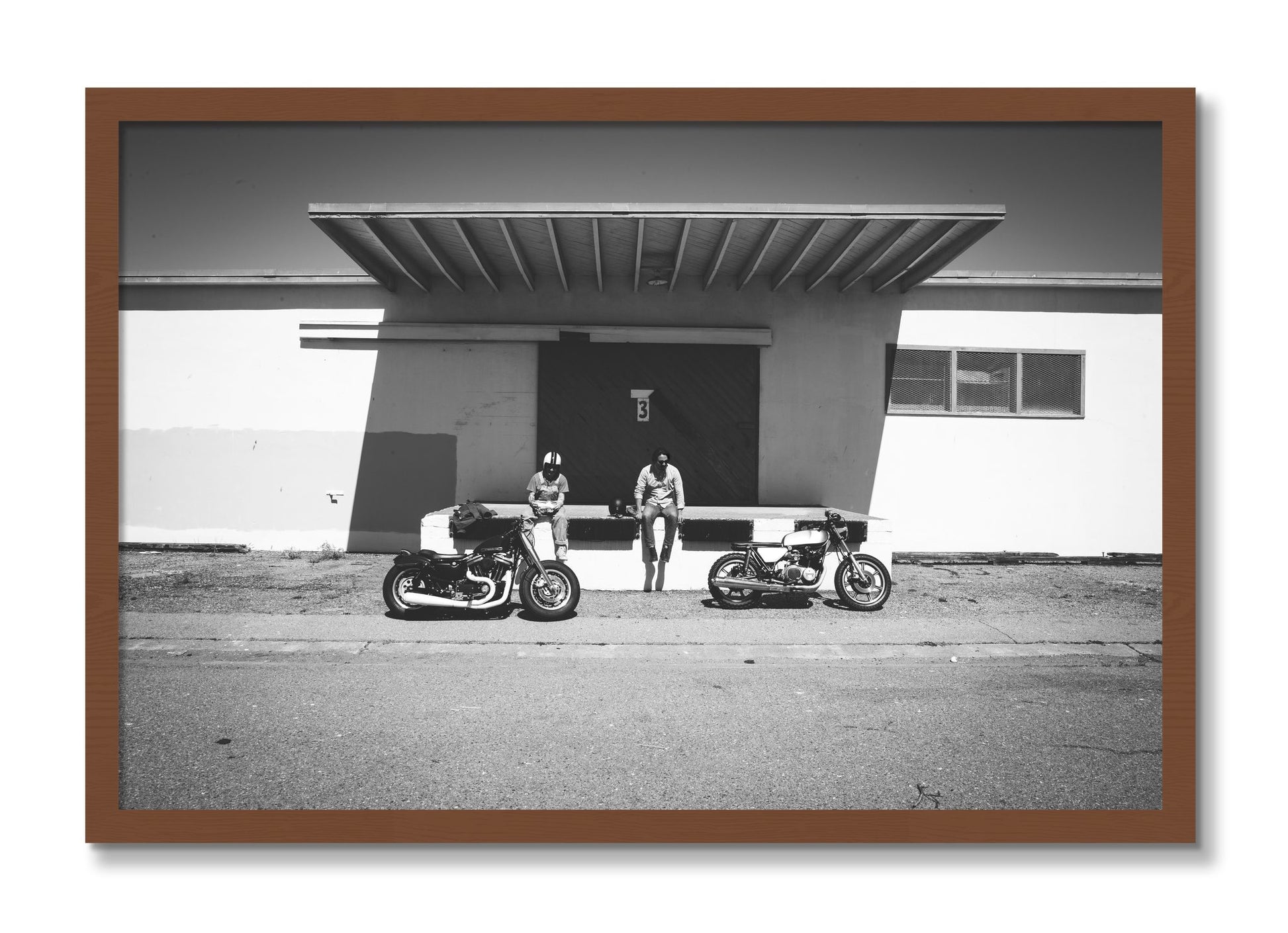 Framed photograph of Treasure Island Riding by Dylan Ozanich, Walnut frame, Full Bleed