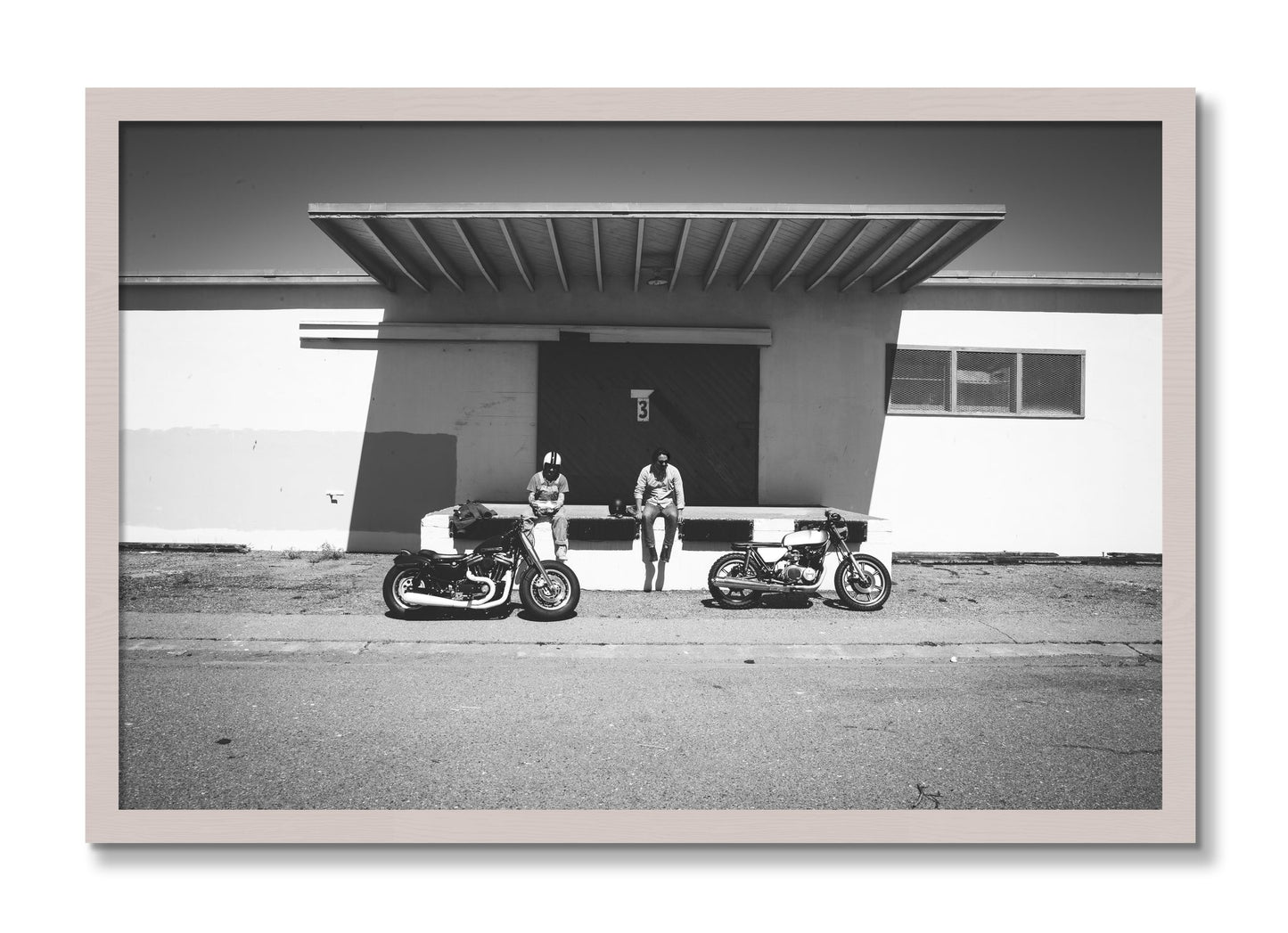 Framed photograph of Treasure Island Riding by Dylan Ozanich, White Maple frame, Full Bleed